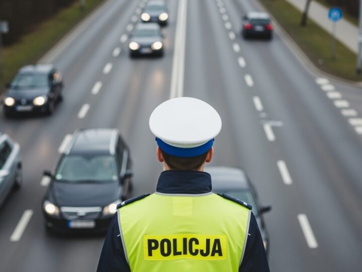 Motorowerzysta wjechał w zaspę na oczach policji. Miał prawie promil alkoholu w organizmie